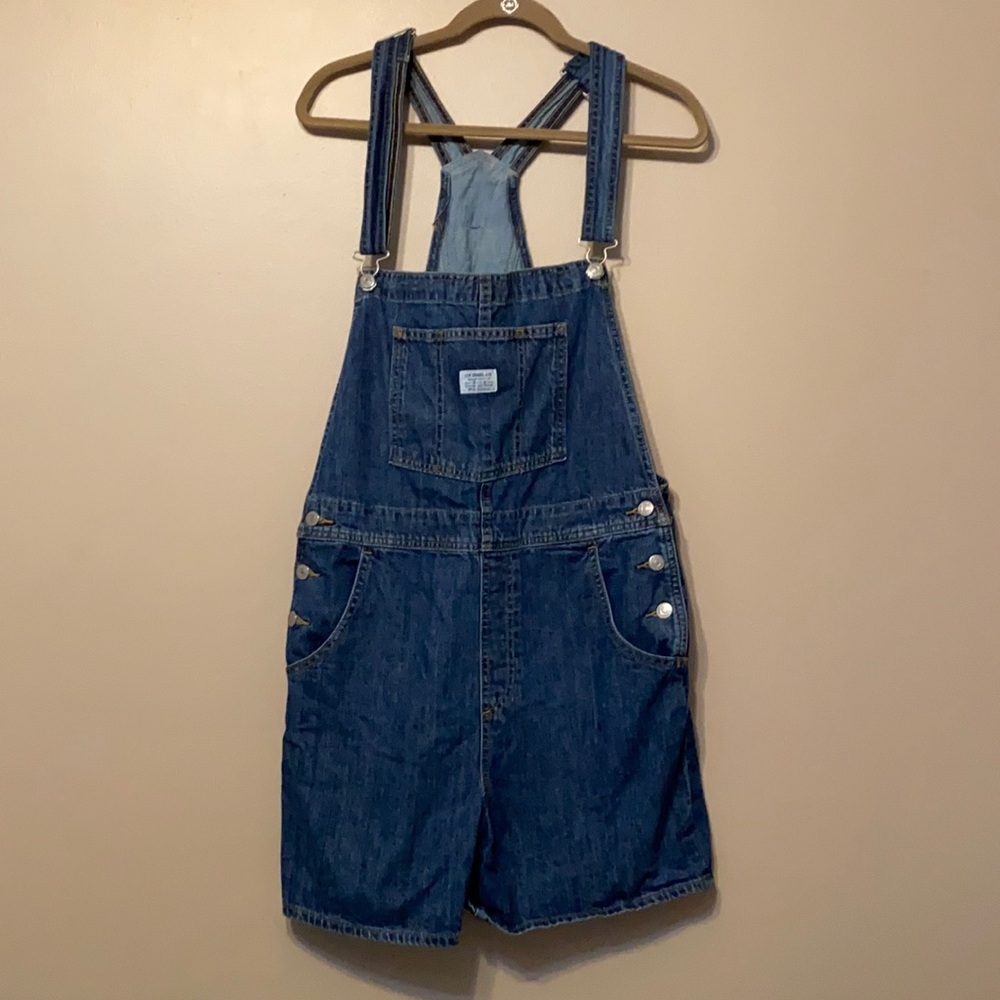 Levi’s Denim Shortalls, Large